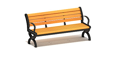 Banco con respaldar PLAY-YL-XX001