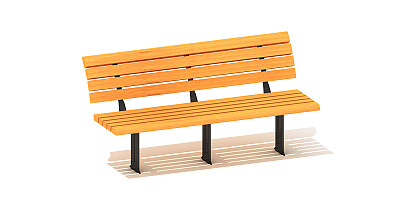 Banco para parques con respaldar PLAY-YL-XX003