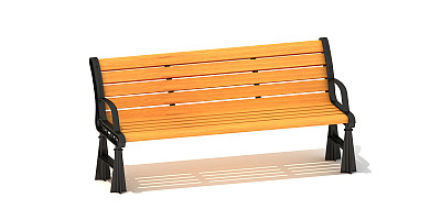 Banco para parques con respaldar PLAY-YL-XX005